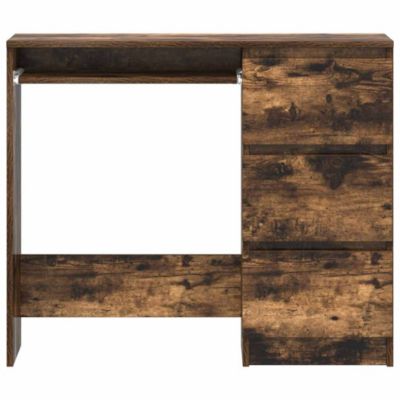 vidaXL Bureau Chêne fumé 90x45x76 cm Bois d'ingénierie 815507