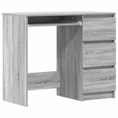 vidaXL Bureau Sonoma gris 90x45x76 cm Bois d'ingénierie 815508