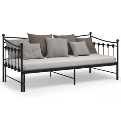 Cadre de canapé-lit sans matelas blanc métal 90x200 cm - Canapé