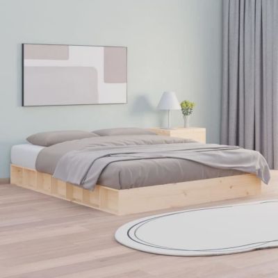 vidaXL Cadre de lit 160x200 cm Bois massif 820666