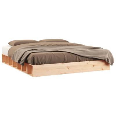 vidaXL Cadre de lit 160x200 cm Bois massif 820666