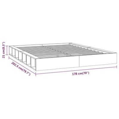 vidaXL Cadre de lit 160x200 cm Bois massif 820666