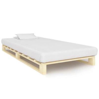 vidaXL Cadre de lit de palette Bois de pin massif 90 x 200 cm