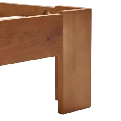 vidaXL Cadre de lit Marron miel Bois de pin massif 90 x 200 cm