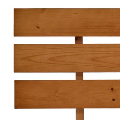 vidaXL Cadre de lit Marron miel Bois de pin massif 90 x 200 cm