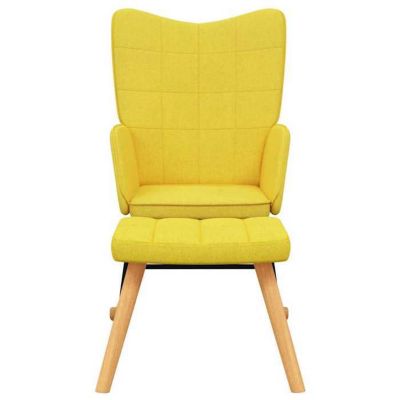 vidaXL Chaise à Bascule avec Tabouret Siège de Relaxation Fauteuil de Salon Salle de Séjour Siège de Salon Maison Intérieur 328025