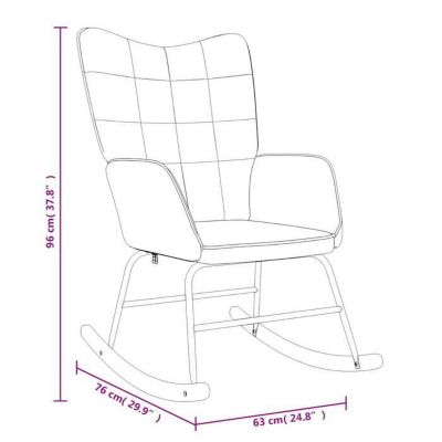 vidaXL Chaise à Bascule avec Tabouret Siège de Relaxation Fauteuil de Salon Salle de Séjour Siège de Salon Maison Intérieur 328025