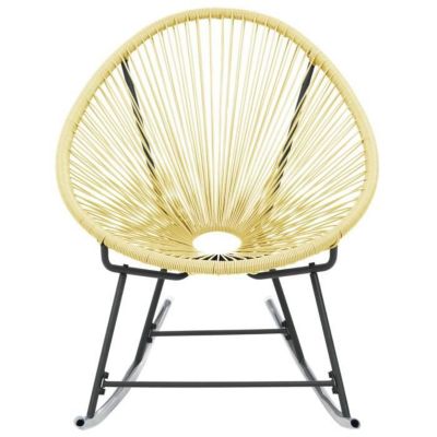 vidaXL Chaise d'extérieur Acapulco Résine tressée Beige