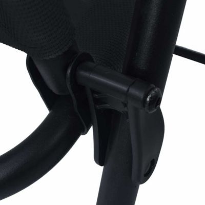 vidaXL Chaises de jardin pliables 2 pcs Textilène Noir