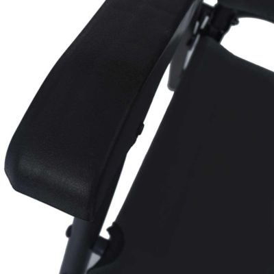 vidaXL Chaises de jardin pliables 2 pcs Textilène Noir
