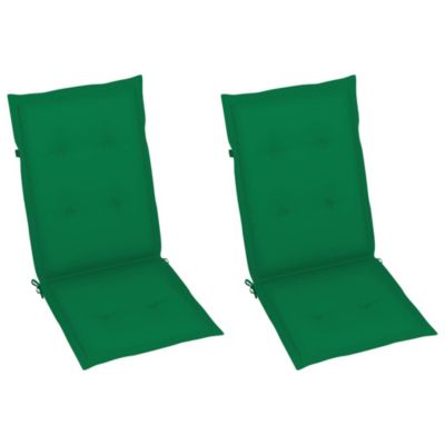 vidaXL Chaises inclinables de jardin, 2 pcs avec coussins Bois d'acacia.