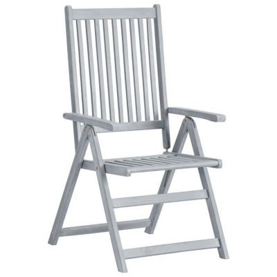 vidaXL Chaises inclinables de jardin 6 pcs avec coussins Bois d'acacia