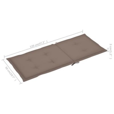vidaXL Chaises inclinables de jardin 6 pcs avec coussins Bois d'acacia