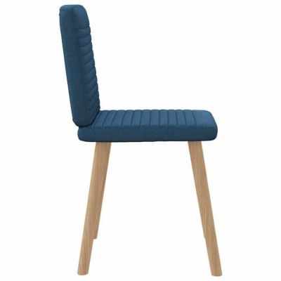 vidaXL Chaises à manger lot de 4 bleu tissu 3315252