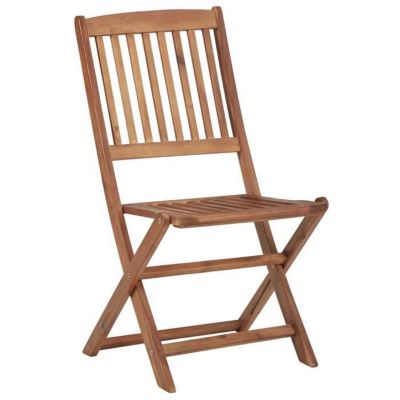 vidaXL Chaises pliables d'extérieur lot de 4 Bois d'acacia solide 46340