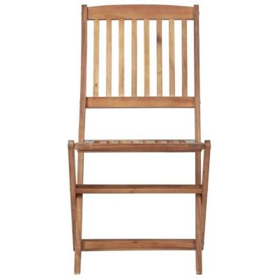 vidaXL Chaises pliables d'extérieur lot de 4 Bois d'acacia solide 46340