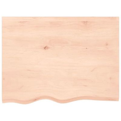 vidaXL Comptoir de salle de bain 80x60x4 cm bois massif non traité 3156027