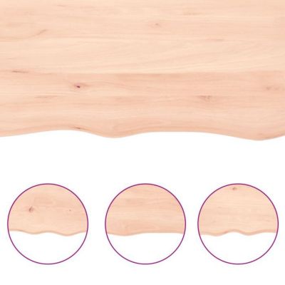 vidaXL Comptoir de salle de bain 80x60x4 cm bois massif non traité 3156027