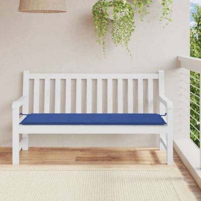 vidaXL Coussin de banc de jardin bleu royal 150x50x3 cm tissu oxford 314087