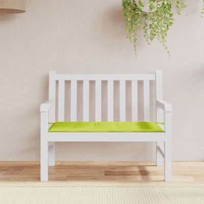 vidaXL Coussin de banc de jardin vert brillant 120x50x3cm tissu oxford 314082