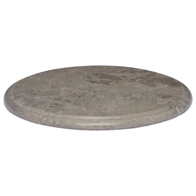 VIDAXL - Dessus de table en marbre gris - 40 cm diametre - 2 5 cm epaisseur - Traitement hydrofuge