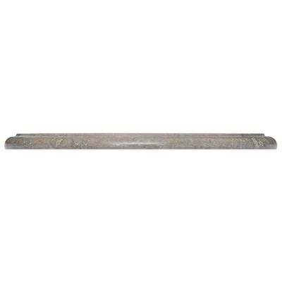 VIDAXL - Dessus de table en marbre gris - 40 cm diametre - 2 5 cm epaisseur - Traitement hydrofuge
