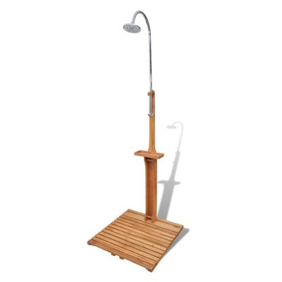VIDAXL - Douche de jardin en bois pin massif - pomme inox - traitement huile