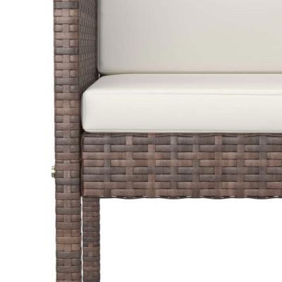 vidaXL Ensemble bar de jardin 5 pcs et Coussins Meubles d'Extérieur Table et Chaises de Patio Salon de Jardin Terrasse 3094780
