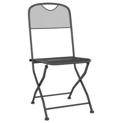 vidaXL Ensemble à manger de jardin 9 pcs anthracite métal maille 3211816
