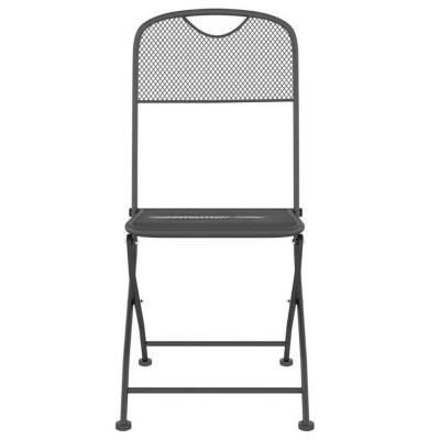 vidaXL Ensemble à manger de jardin 9 pcs anthracite métal maille 3211816
