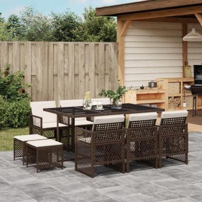 Table et chaise de jardin rotin