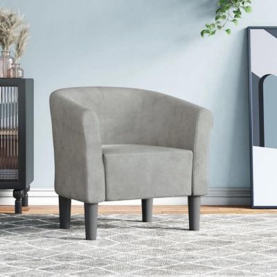 vidaXL Fauteuil Cabriolet, Chaise avec Accoudoirs, Canapé avec Dossier, Siège Rembourré, Meuble de Salon Chambre Bureau, 356441