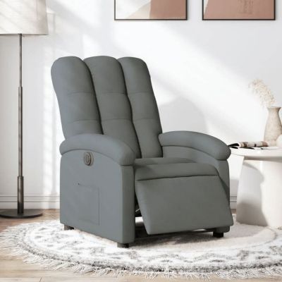 vidaXL Fauteuil Inclinable Électrique, Chaise de Relaxation avec Dossier et Repose-pied Réglables, Siège de Salon, Moderne, 320406