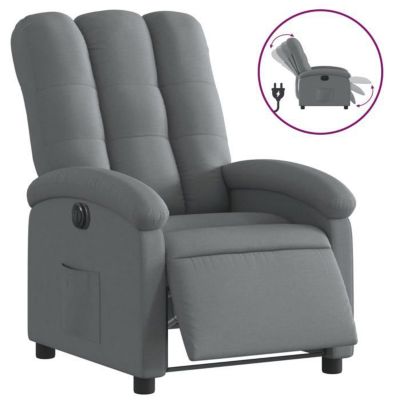 vidaXL Fauteuil Inclinable Électrique, Chaise de Relaxation avec Dossier et Repose-pied Réglables, Siège de Salon, Moderne, 320406