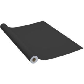 vidaXL Film autoadhésif pour meubles Noir 500x90 cm PVC