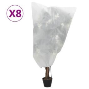 vidaXL Housses de protection pour plantes avec cordon de serrage 8 pcs 3203515