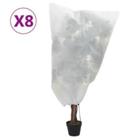 vidaXL Housses de protection pour plantes avec cordon de serrage 8 pcs 3203517