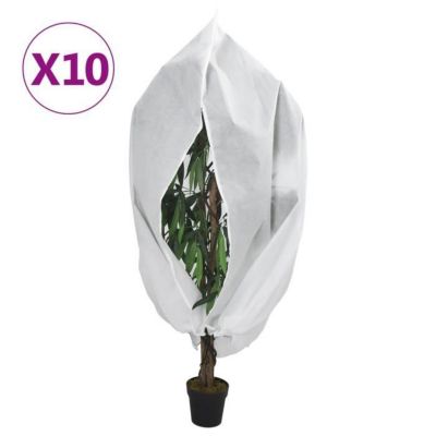 vidaXL Housses de protection pour plantes avec fermeture éclair 10 pcs 3203550