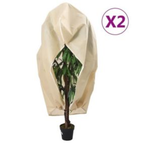 vidaXL Housses de protection pour plantes avec fermeture éclair 2 pcs 3203531