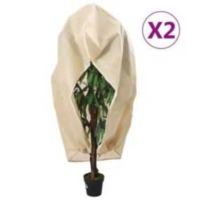 vidaXL Housses de protection pour plantes avec fermeture éclair 2 pcs 3203532