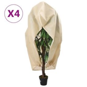 vidaXL Housses de protection pour plantes avec fermeture éclair 4 pcs 3203563