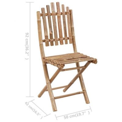 vidaXL Lot de 2 Chaises Pliables de Jardin avec Coussins, Sièges de Terrasse, Chaises de Salle à Manger, Meubles de Patio 3063995