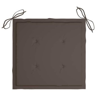 vidaXL Lot de 2 Chaises Pliables de Jardin avec Coussins, Sièges de Terrasse, Chaises de Salle à Manger, Meubles de Patio 3063995