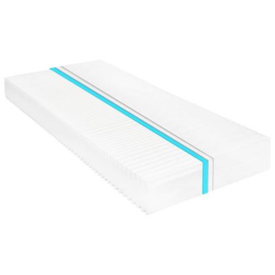 vidaXL Matelas 90x200 cm 7 zones Mousse PU epaisseur 16 cm H2 H3