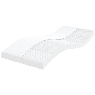 vidaXL Matelas en mousse blanc 80x200 cm 7 zones dureté 20 ILD,matelas de lit,matelas rafraîchissant,matelas souple,356349