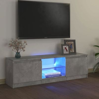 vidaXL Meuble TV avec Lumières LED, Armoire de Télévision, Meuble Télé de Salon, Armoire Basse Salle de Séjour Intérieur, 804287
