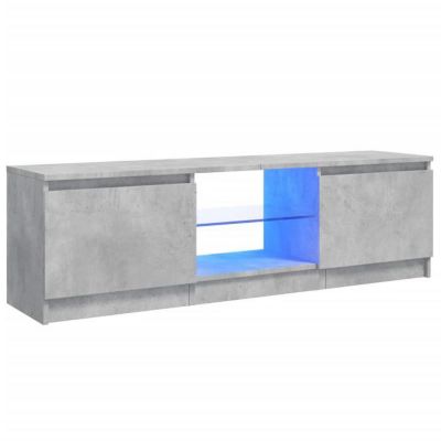 vidaXL Meuble TV avec Lumières LED, Armoire de Télévision, Meuble Télé de Salon, Armoire Basse Salle de Séjour Intérieur, 804287
