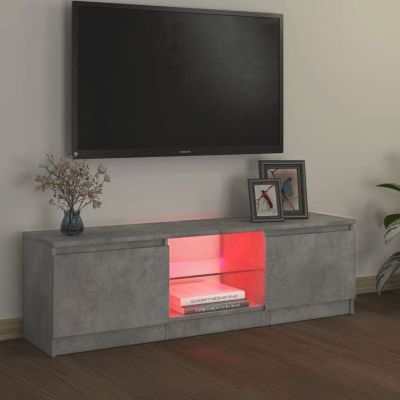 vidaXL Meuble TV avec Lumières LED, Armoire de Télévision, Meuble Télé de Salon, Armoire Basse Salle de Séjour Intérieur, 804287