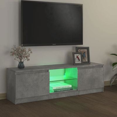 vidaXL Meuble TV avec Lumières LED, Armoire de Télévision, Meuble Télé de Salon, Armoire Basse Salle de Séjour Intérieur, 804287