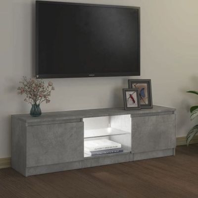 vidaXL Meuble TV avec Lumières LED, Armoire de Télévision, Meuble Télé de Salon, Armoire Basse Salle de Séjour Intérieur, 804287